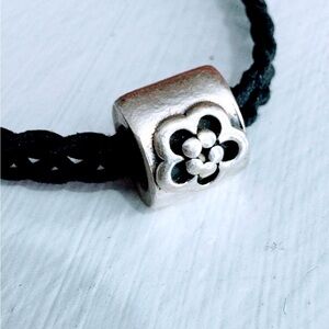 Authentic Pandora Sterling Silver 925 ALE Oblong Daisy Flower Charm